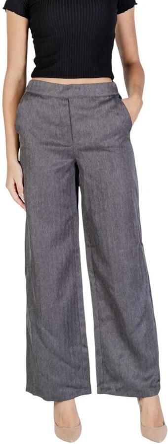 Jacqueline de Yong Grijze Polyester Damesbroek Herfst Winter Gray Dames - Foto 4