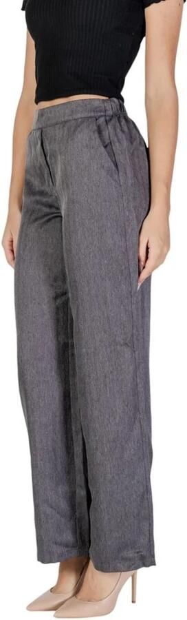 Jacqueline de Yong Grijze Polyester Damesbroek Herfst Winter Gray Dames - Foto 3