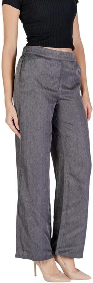 Jacqueline de Yong Grijze Polyester Damesbroek Herfst Winter Gray Dames - Foto 2