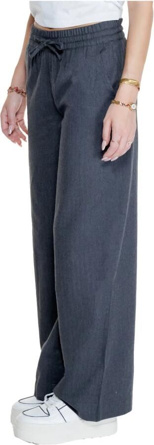 Jacqueline de Yong Wijde Pijp Geweven Broek Herfst Winter Collectie Gray Dames - Foto 3