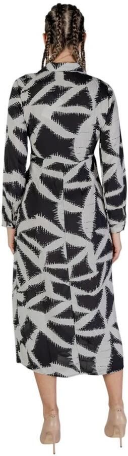 Jacqueline de Yong Lange Jurk Herfst Winter Collectie Black Dames - Foto 2