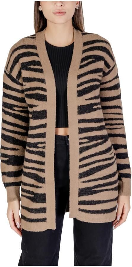 Jacqueline De Yong Vest Jdylorraine Animal L S Long Knt 15328366 - Foto 2