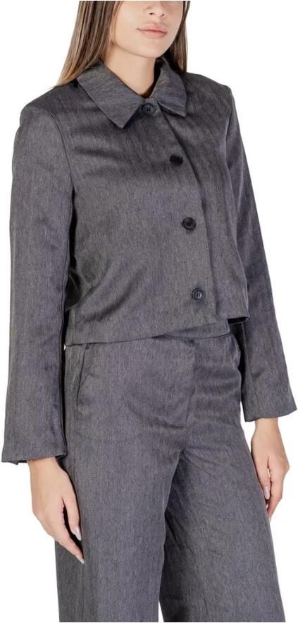 Jacqueline de Yong Polyester Blazer Collectie voor Vrouwen Gray Dames