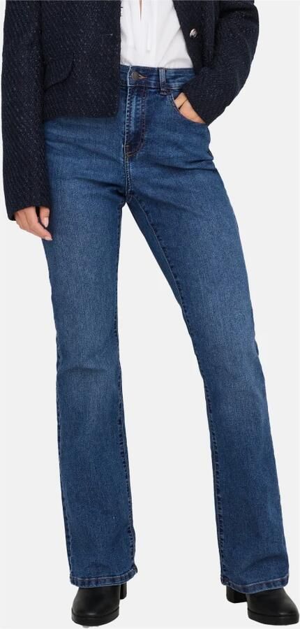 JDY high waist bootcut jeans MOON dark blue denim - Foto 4