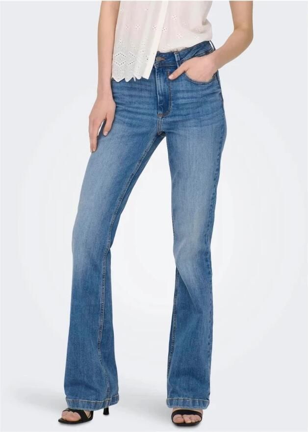 Jacqueline de Yong Flared Vaquero Jeans voor Dames Blue Dames - Foto 7