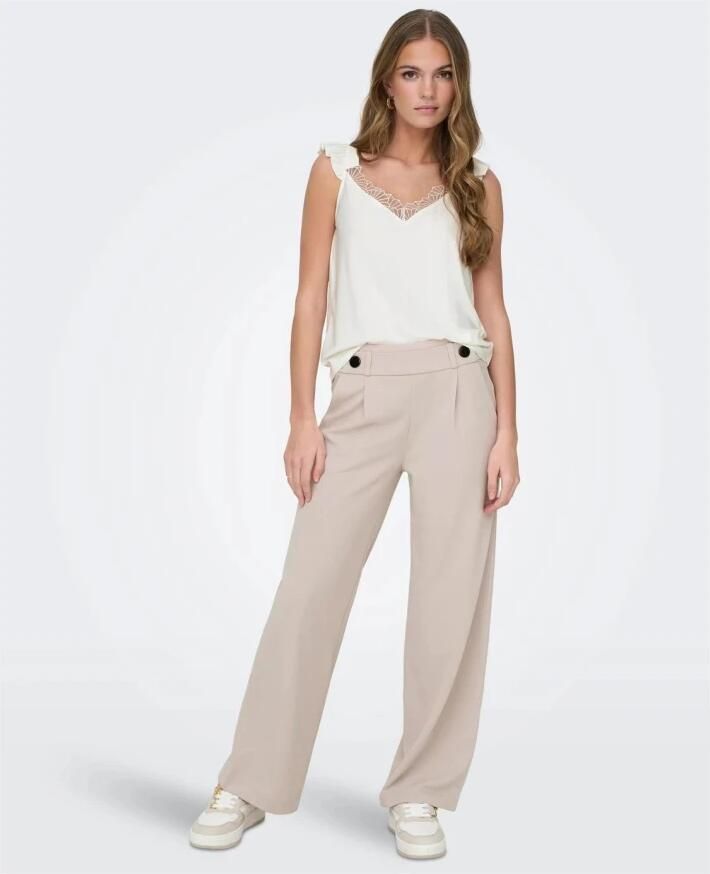 JDY Jerseybroek GEGGO NEW LONG PANT JRS NOOS met decoratieve riem voor op de band - Foto 3