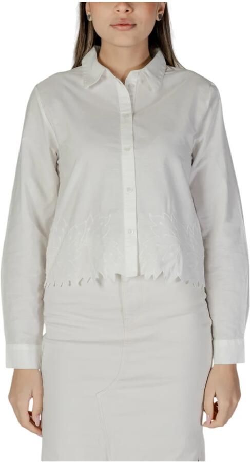 Jacqueline De Yong Overhemd Jdynola L S Short Shirt W. Emb. Wvn 15343797