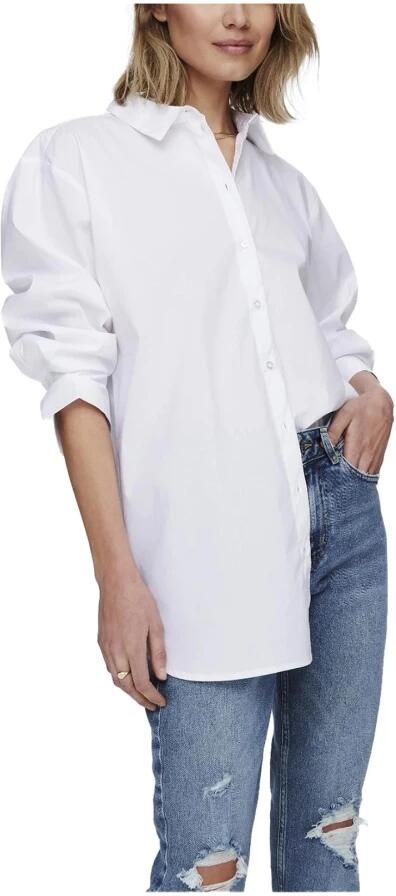 Jacqueline de Yong Dames lange mouwen shirt lente zomer White Dames - Foto 4