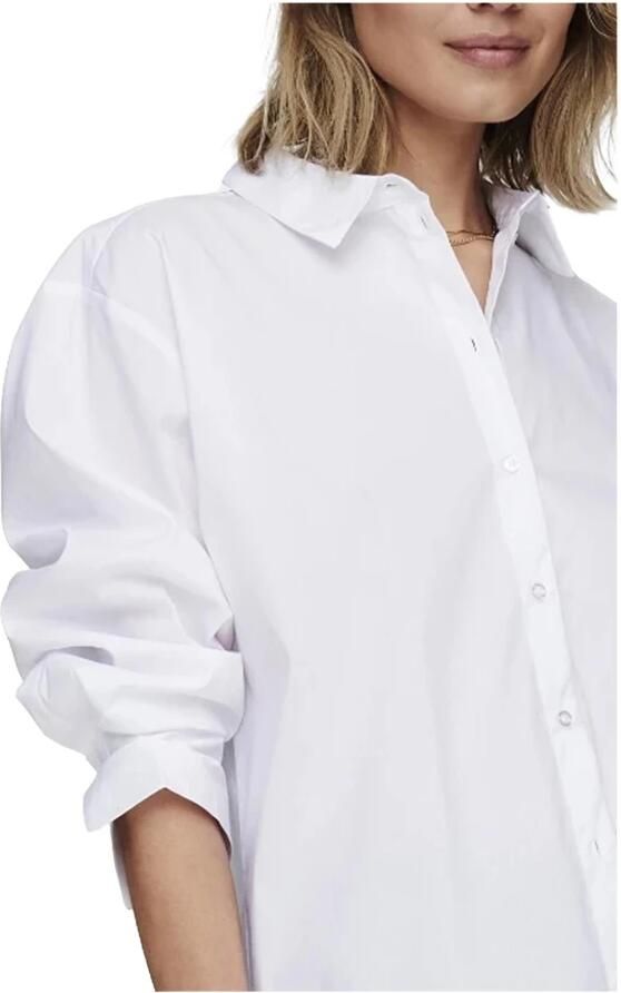 Jacqueline de Yong Dames lange mouwen shirt lente zomer White Dames - Foto 2