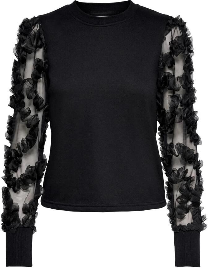 Jacqueline de Yong Zwarte Katoenen Gebreide Kleding Herfst Winter Collectie Black Dames