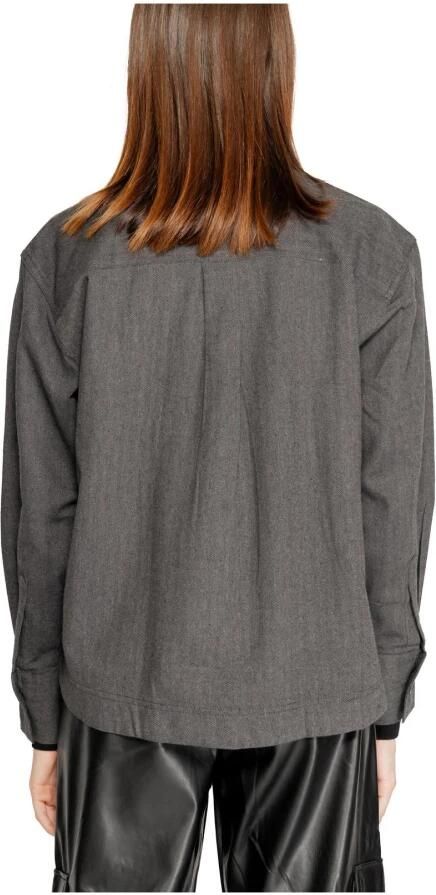 Jacqueline de Yong Zwarte Katoenen Trui Relaxte Pasvorm Black Dames