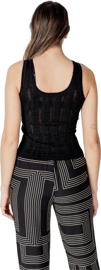 Jacqueline de Yong Zwarte Square Neck Tank Top Black Dames