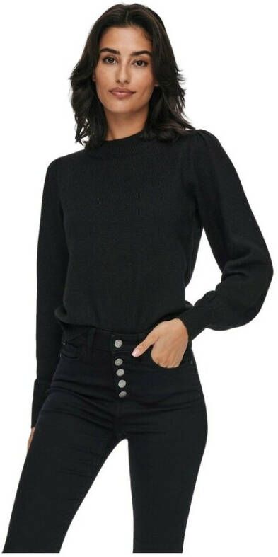 Jacqueline de Yong Klassieke Zwarte Gebreide Coltrui voor Herfst Winter Black Dames - Foto 7