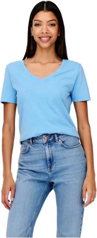 Jacqueline de Yong T-Shirts Blauw Dames