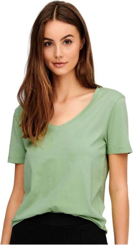 Jacqueline de Yong T-Shirts Groen Dames