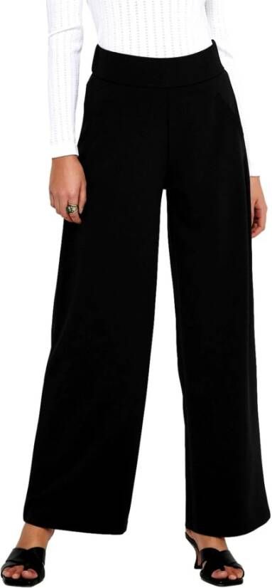 Jacqueline de Yong Wijde broek voor dames Zwart Dames