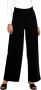 Jacqueline de Yong Zwarte Wide Leg Culottes Broek Black Dames - Thumbnail 2