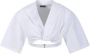 Jacquemus Bahia Court T-Shirt Wit Stijlvol Blouse White Dames - Thumbnail 1