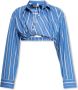 Jacquemus Blauw Gestreepte Shirt met Gedraaide Zoom Blauw Dames - Thumbnail 1