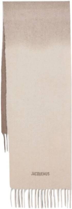 Jacquemus Beige Sjaals L'echarpe Moisson Beige Dames