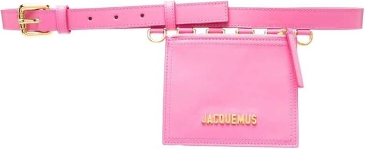 Jacquemus Roze Leren Heuptas Pink Dames