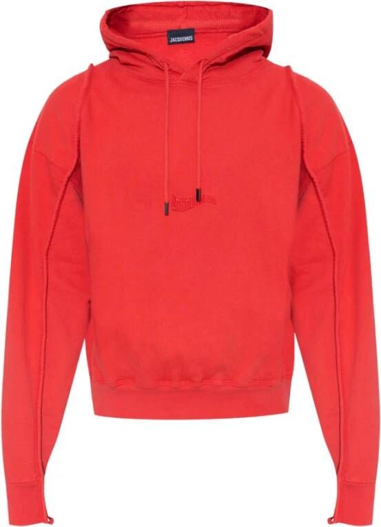Jacquemus Logo hoodie Red Heren