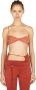 Jacquemus Asymmetrische Twist Bandeau Top Red Dames - Thumbnail 1