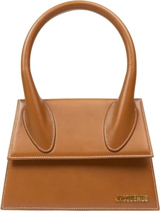 Jacquemus Chiquito Light Brown 2 Stijlvolle en functionele handtas Bruin Dames