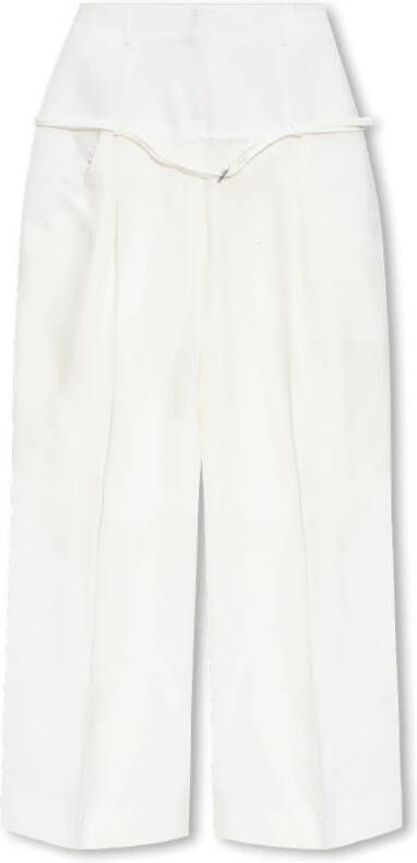 Jacquemus Criollo broek met hoge taille White Dames