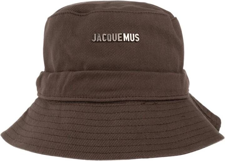 Jacquemus Gadjo emmer hoed Bruin Unisex