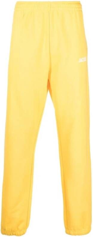Jacquemus Gele Le Jogging Sweatpants voor Heren Yellow Heren