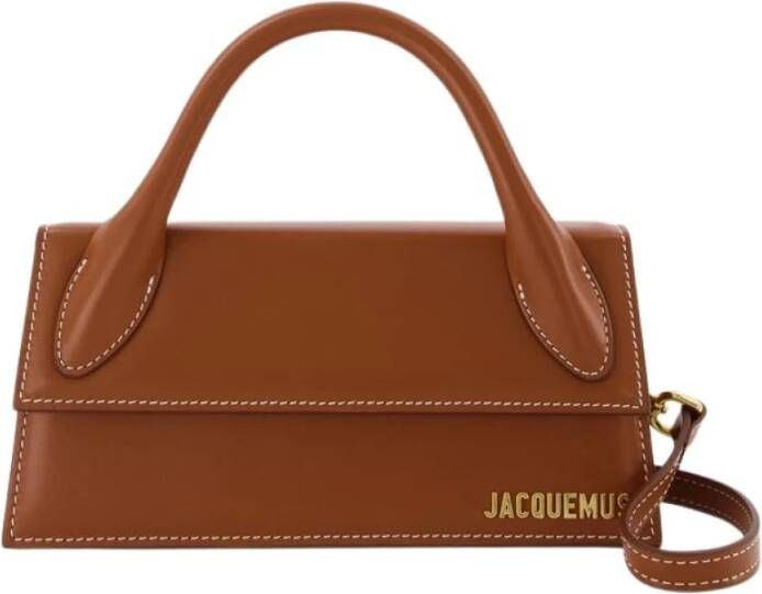 Jacquemus Schoudertas Le Chiquito Long Brown Dames