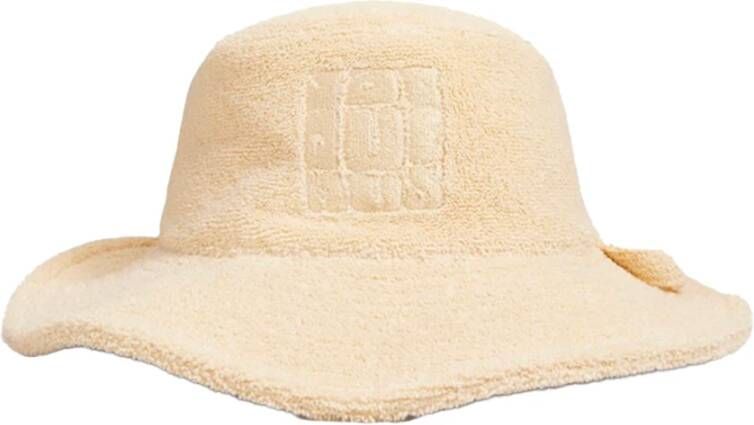 Jacquemus Stijlvolle Unisex Beige Katoenen Hoed Beige Unisex