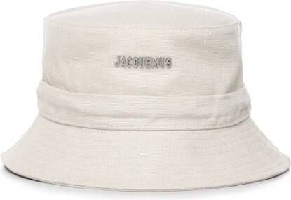 Jacquemus Emmer hoed Le bob Gadjo Knotted White Dames