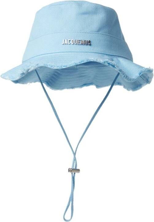 Jacquemus Blauwe Katoenen Artisjok Bucket Hat Blue Unisex
