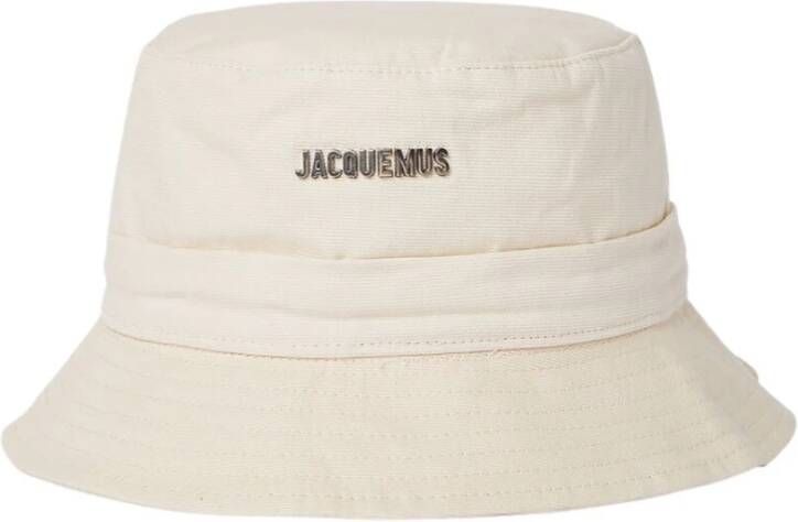 Jacquemus Emmer hoed Le bob Gadjo Knotted White Dames