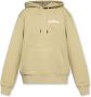 Jacquemus Organisch katoenen hoodie met logo print Beige - Thumbnail 1