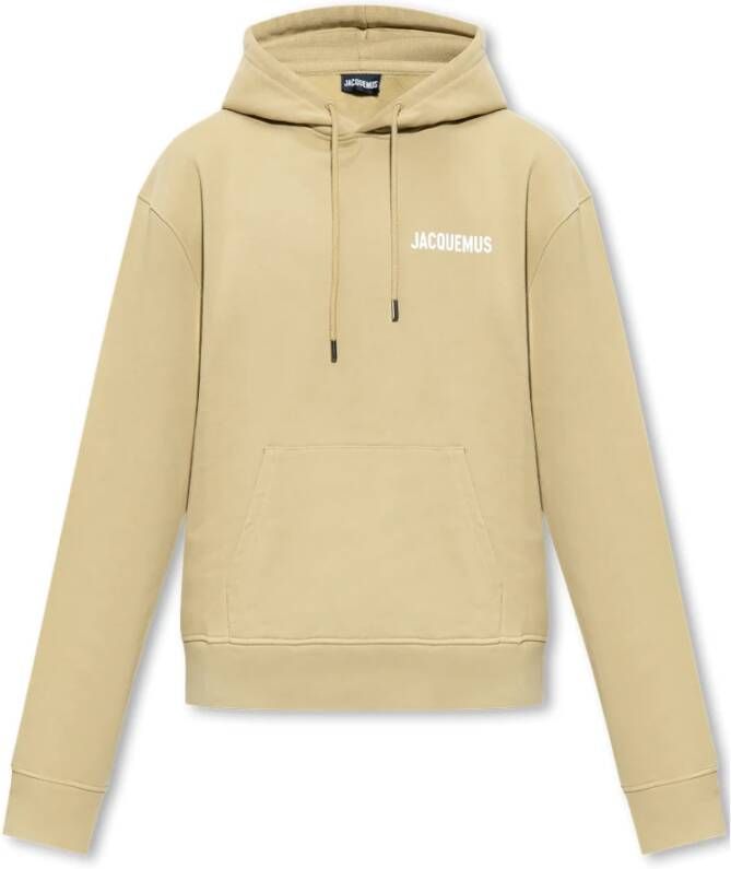 Jacquemus Hoodie with logo Groen Heren
