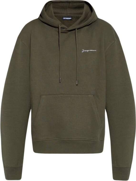 Jacquemus Hoodies Groen Heren