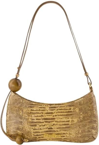 Jacquemus Hobo bags Le Bisou Perle Shoulder Bag Leather Beige in beige
