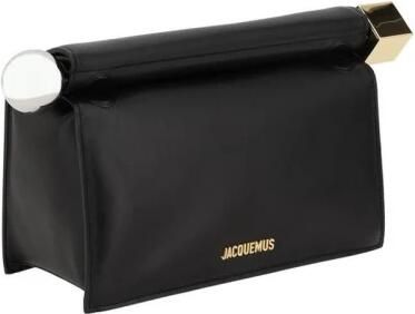Jacquemus Leren handtas in ronde vierkante vorm Black Dames - Foto 4