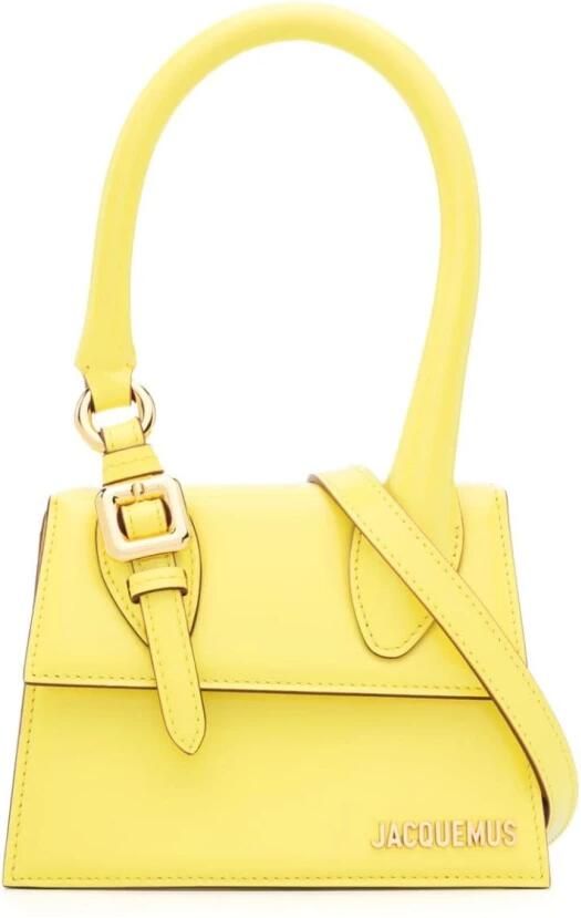 Jacquemus Hobo bags Le Chiquito Moyen Boucle Mini Bag in geel