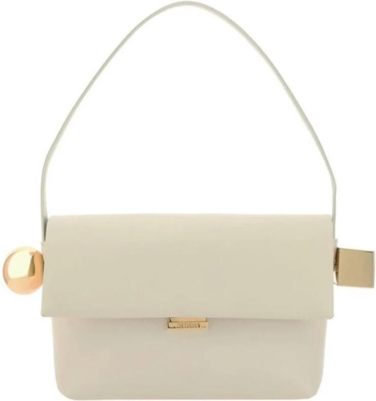 Jacquemus Stijlvolle leren schoudertas met metalen details Beige Dames - Foto 11