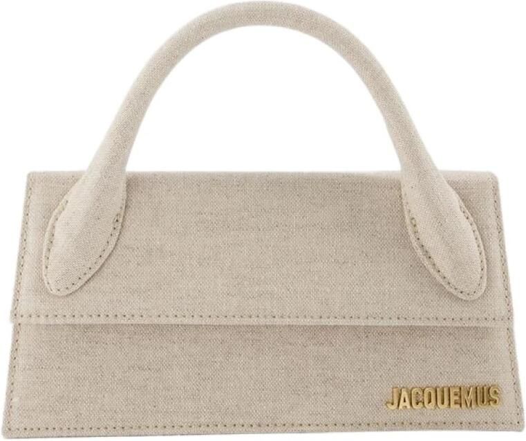 Jacquemus Lange Handtas met Bovenhandvat en Afneembare Schouderband Beige Dames - Foto 2