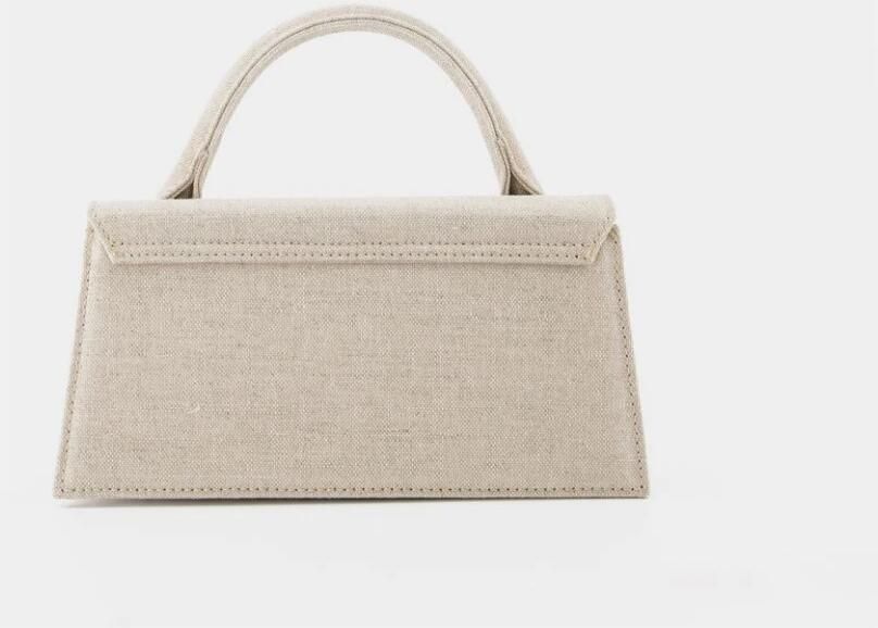 Jacquemus Lange Handtas met Bovenhandvat en Afneembare Schouderband Beige Dames - Foto 5