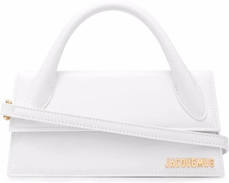 Jacquemus Gestructureerde leren tas met kreeftsluiting White Dames - Foto 8