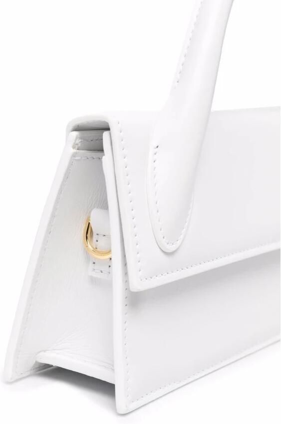 Jacquemus Gestructureerde leren tas met kreeftsluiting White Dames - Foto 10