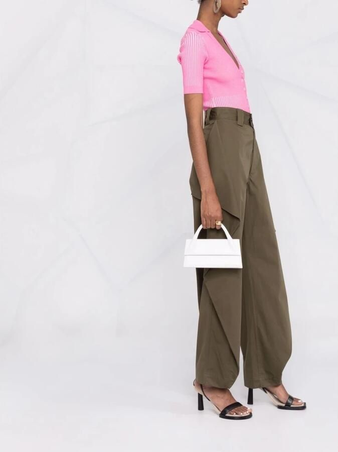 Jacquemus Gestructureerde leren tas met kreeftsluiting White Dames - Foto 5