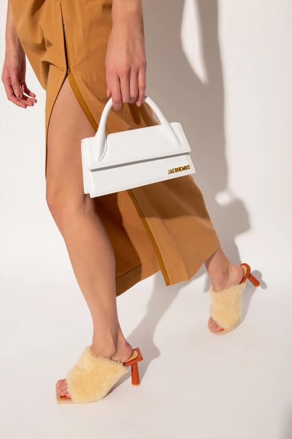 Jacquemus Gestructureerde leren tas met kreeftsluiting White Dames - Foto 7