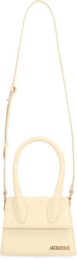 Jacquemus Totes & shoppers Le Chiquito Moyen Top Handle Bag Leather in crème - Foto 11